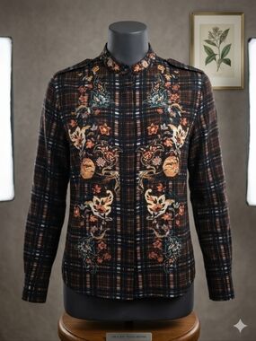 All Saints Ando Saloon Silk Blouse US Size 6